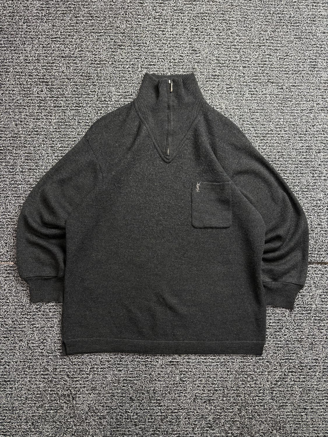 90s YSL 입생로랑 아카이브 하프집업 하이넥 스웨터 2063 상품이미지2