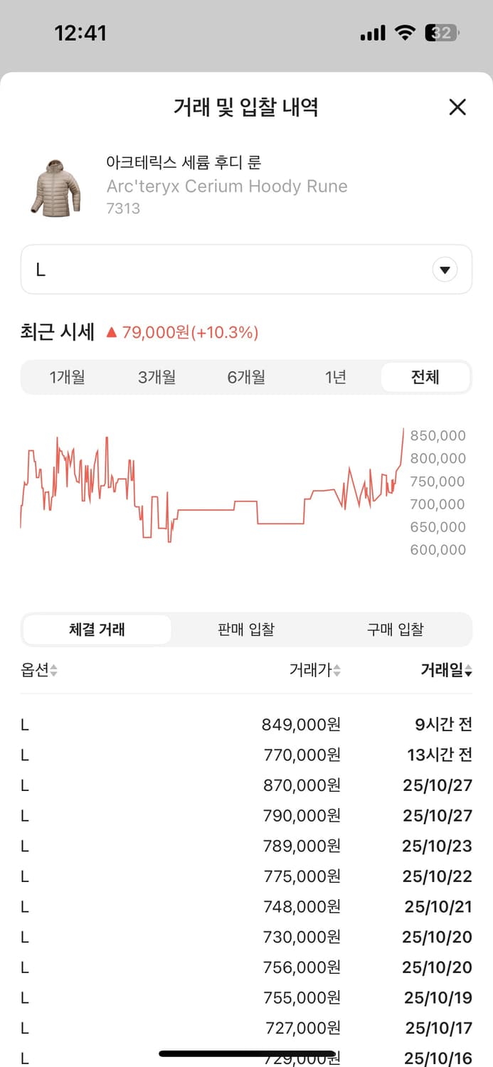 아크테릭스 세륨 후디 룬 L 상품이미지8
