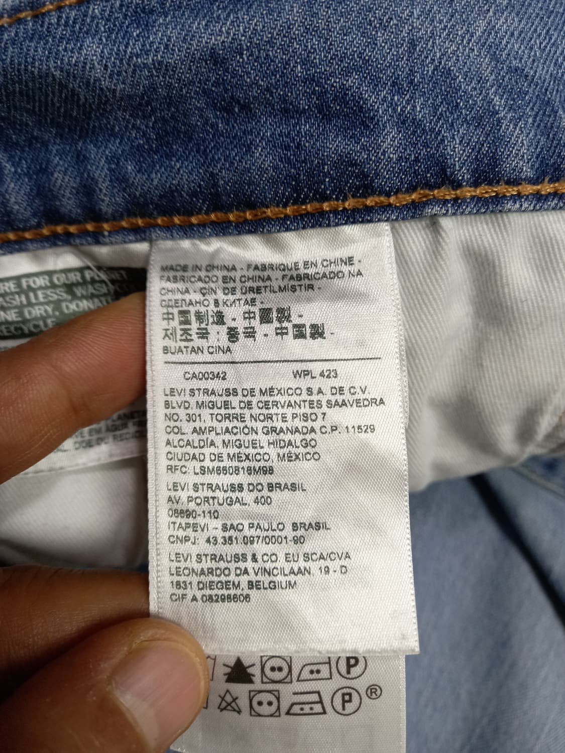 36 빅E 리바이스502 봄여름용 워싱 스판 슬림일자진 36-441 상품이미지9