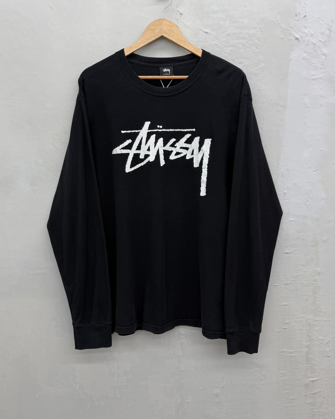 Stussy 빅 스탁로고 롱슬리브 티셔츠 상품이미지1