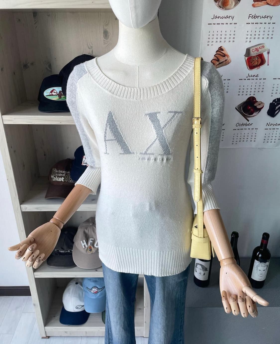 알마니 로고 니트 상품이미지5