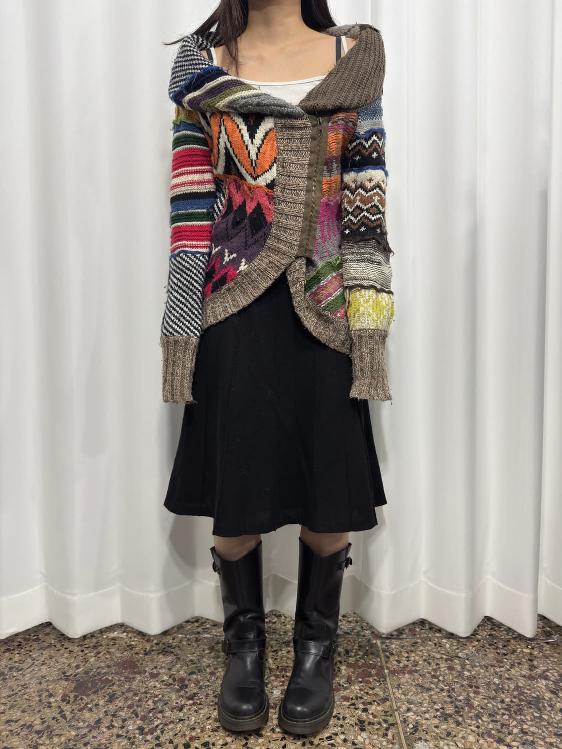 desigual multi color knit desing jacket  상품이미지2