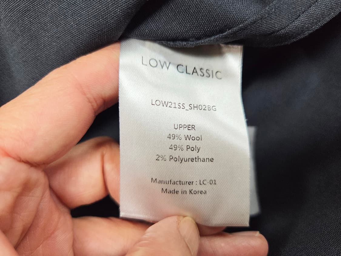 로우클래식(LOW CLASSIC) 와이드카라 울셔츠 55-66 상품이미지10