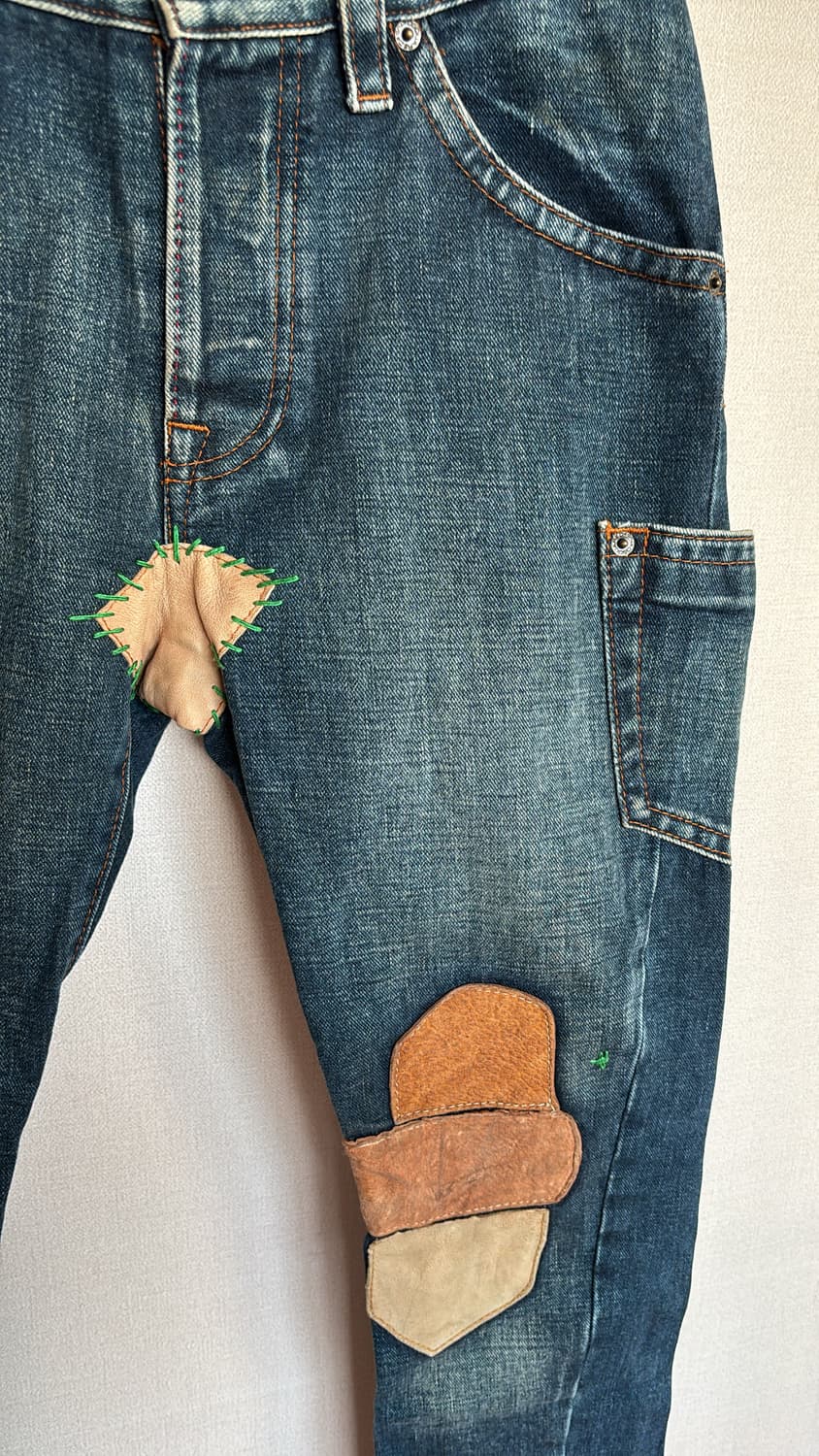 Archive DC/DC Leather Trim Jean 상품이미지6