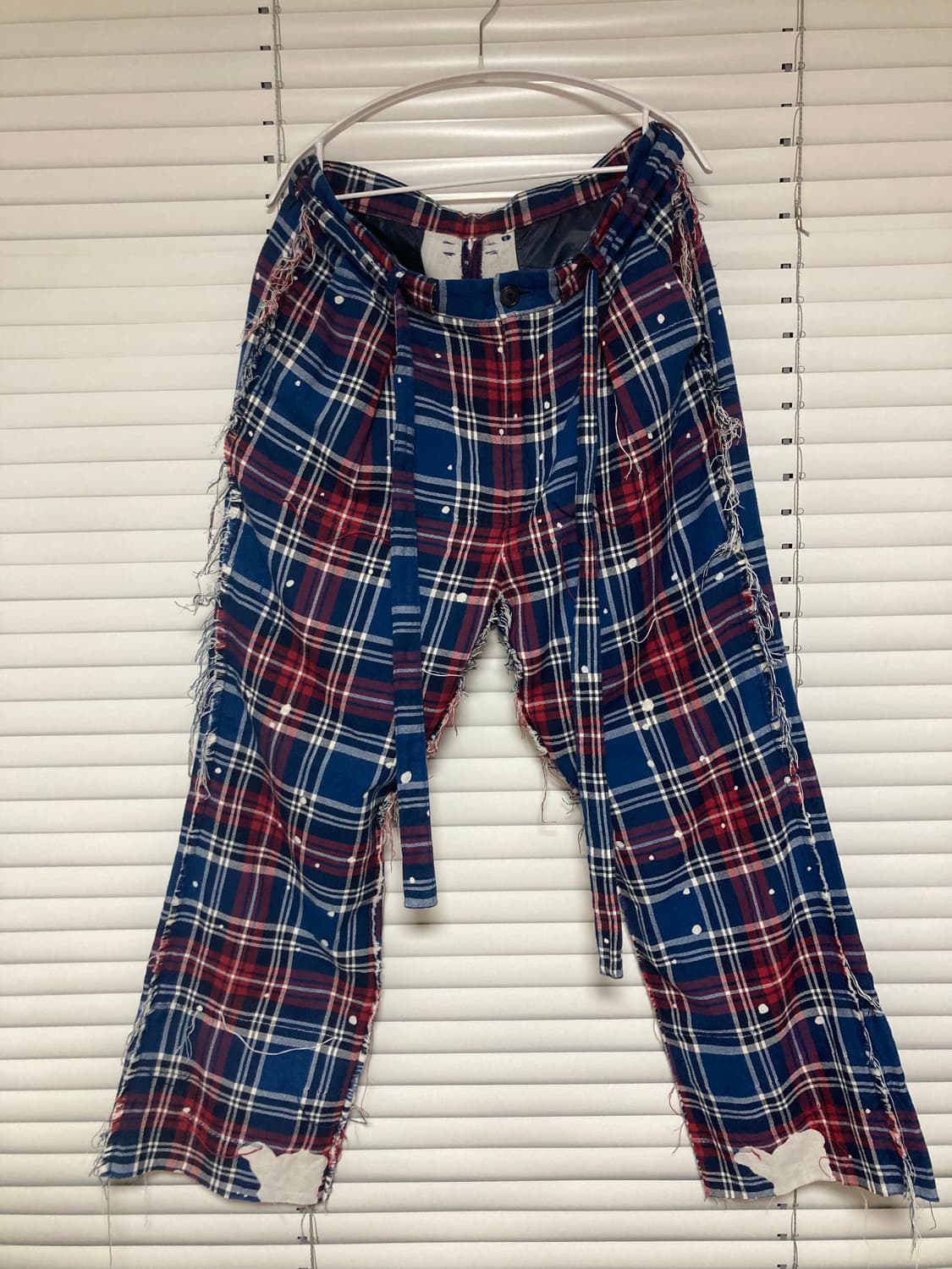 [L]세브식 sevsking melting plaid pants 블루 상품이미지1