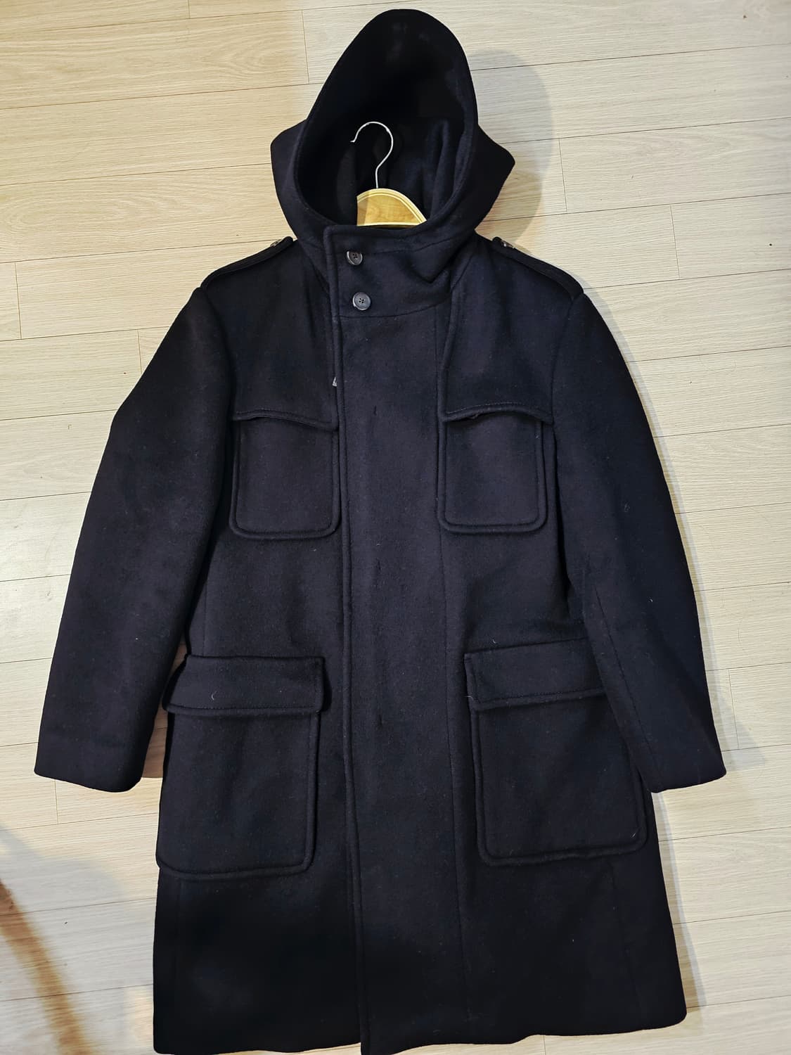 타임 울캐시미어 혼방 더플 코트(남녀공용가능) 상품이미지1