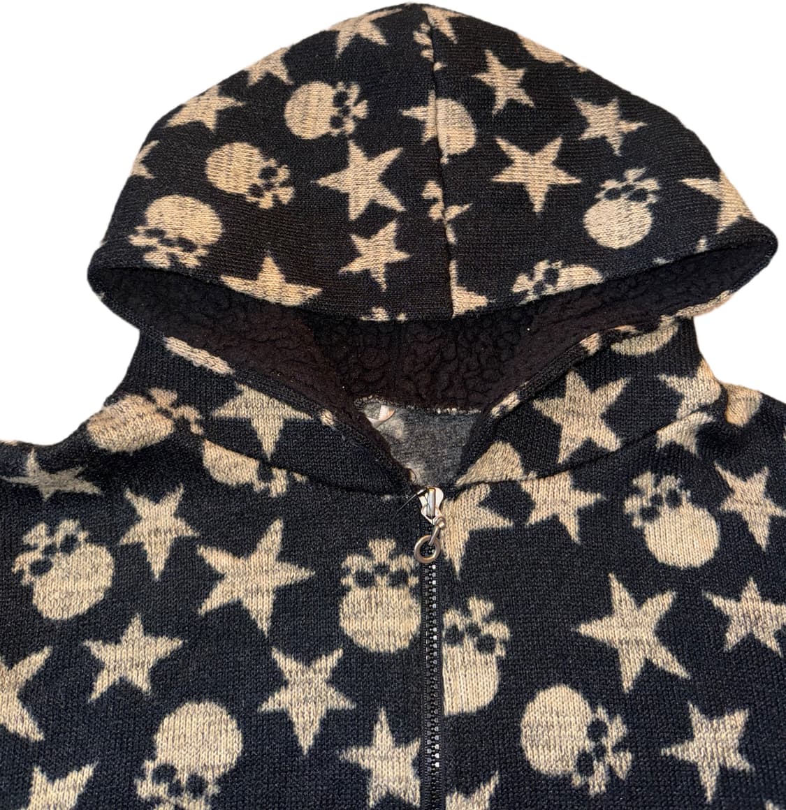 해골패턴 Y2K 갸루스타일 후드집업 상품이미지3