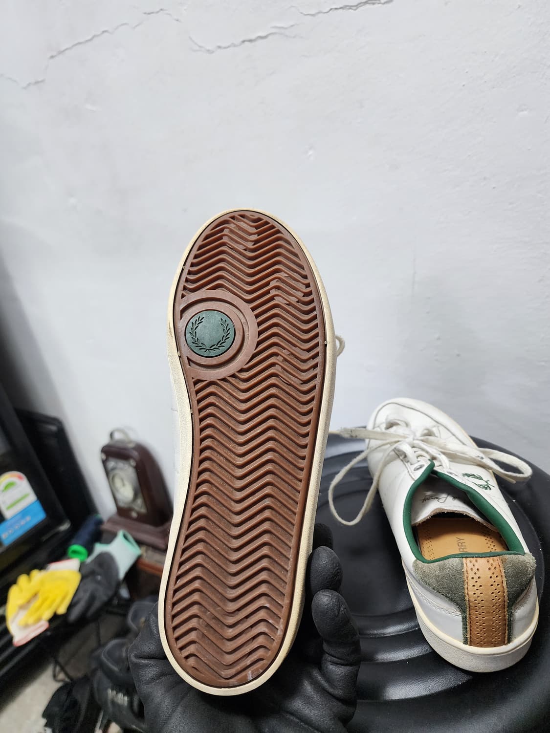 프레드페리 화이트 스니커즈 단화 상품이미지7