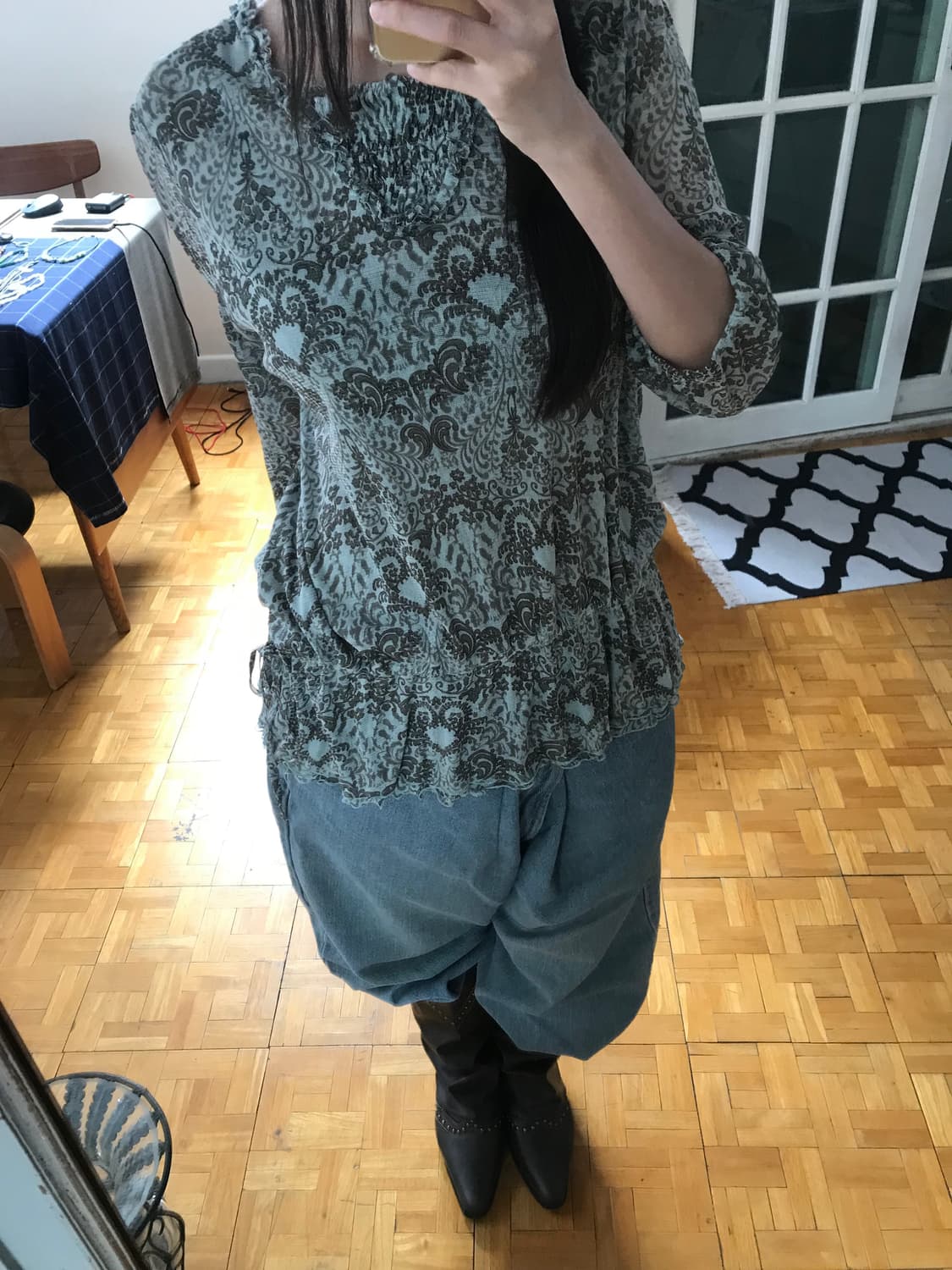 vintage pattern top 상품이미지8