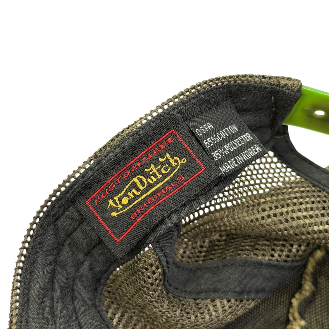 본더치 빈티지 Y2K 코듀로이 메쉬 트러커 볼캡 모자 카키 상품이미지4