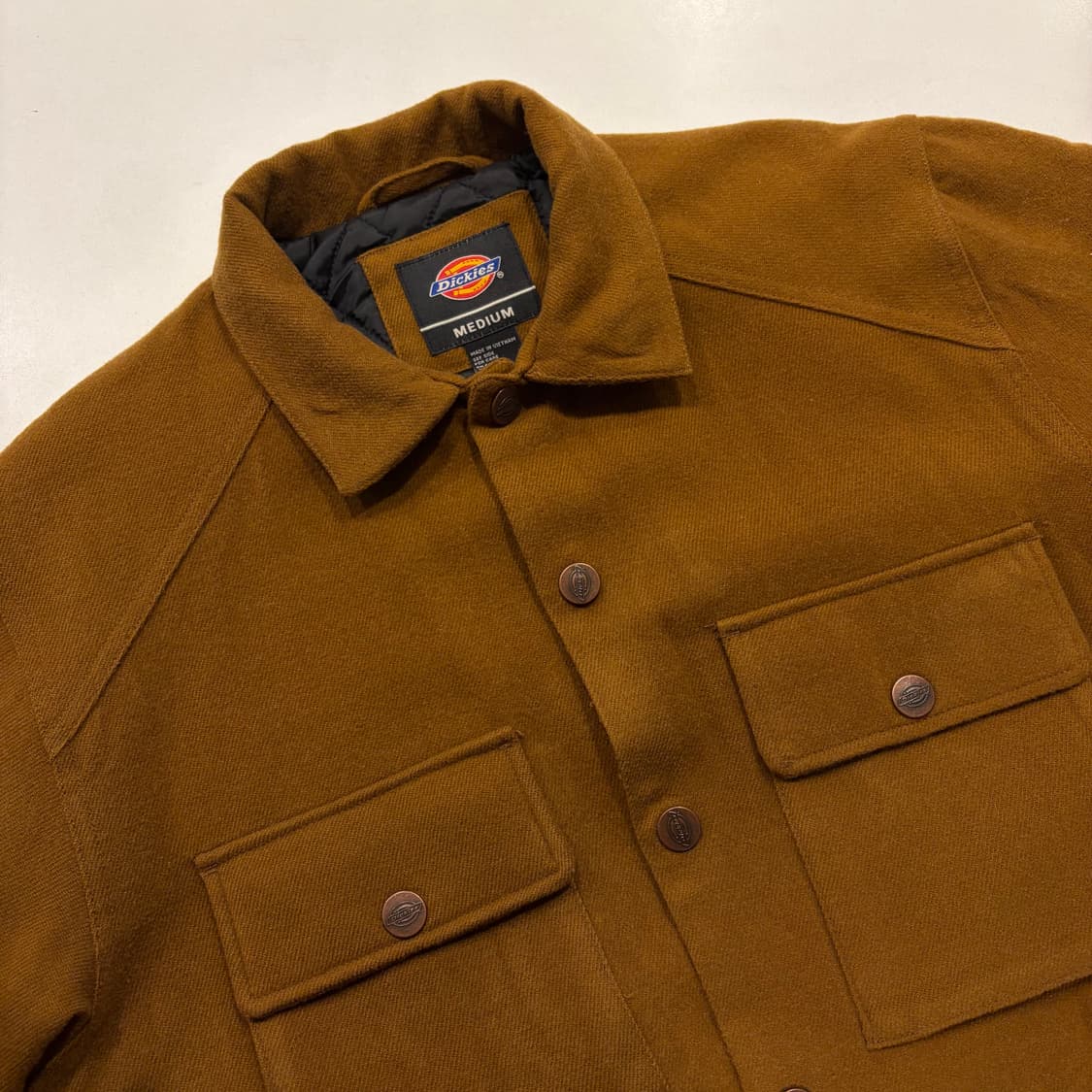 [M] 디키즈 누빔 투포켓 빅로고 브라운 자켓 D265 상품이미지3