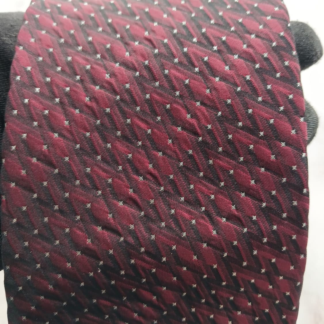 빨질레리 실크 버건디 패턴 넥타이 9.6cm A+등급 A18545
 상품이미지5