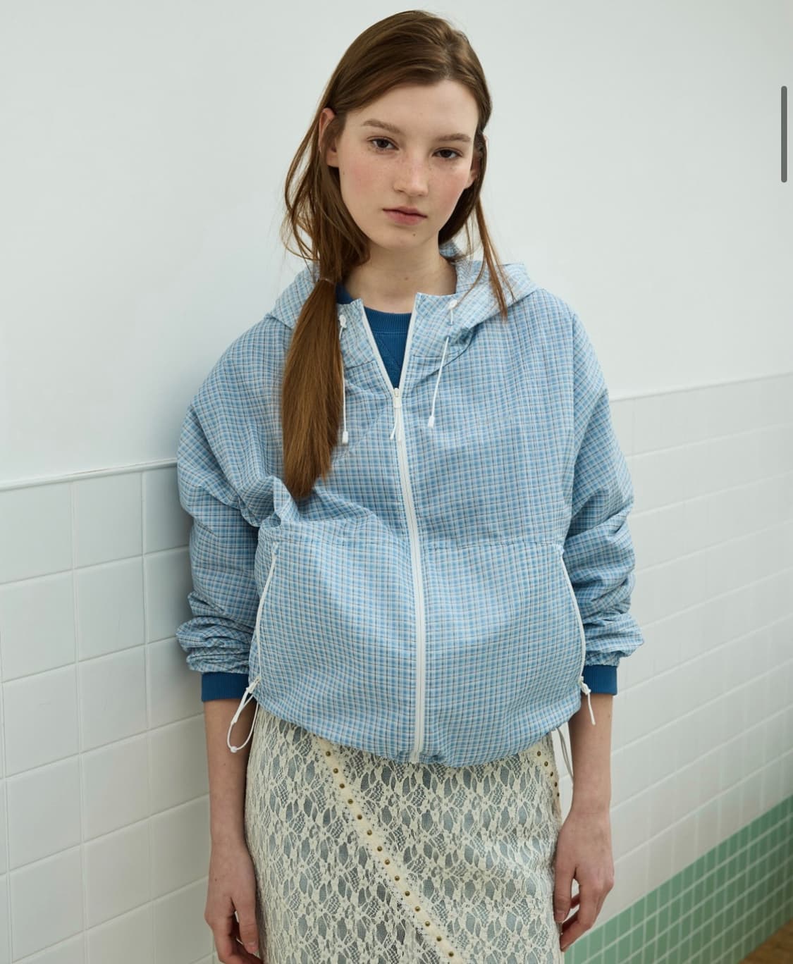 커버낫 경량 윈드브레이커 스카이블루 미듐 (새상품)  상품이미지1