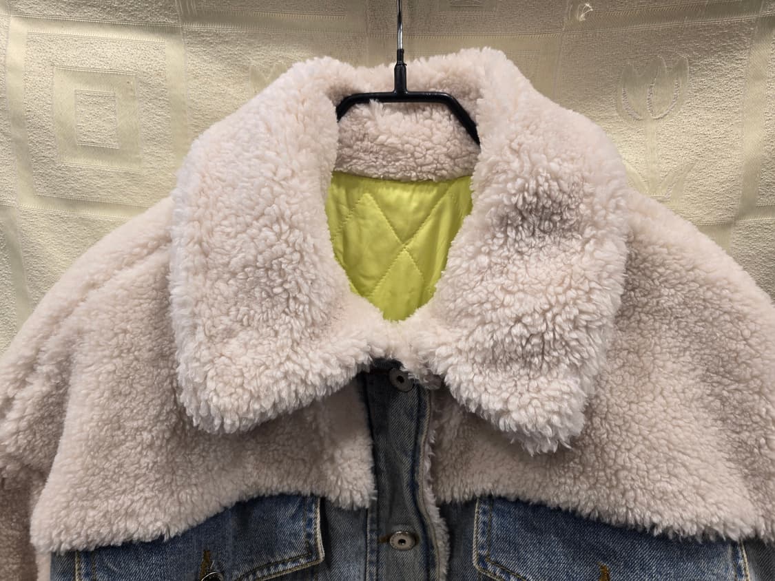 거의새거) 베네통 뽀글이 패딩 청자켓 90(55~66) 상품이미지3