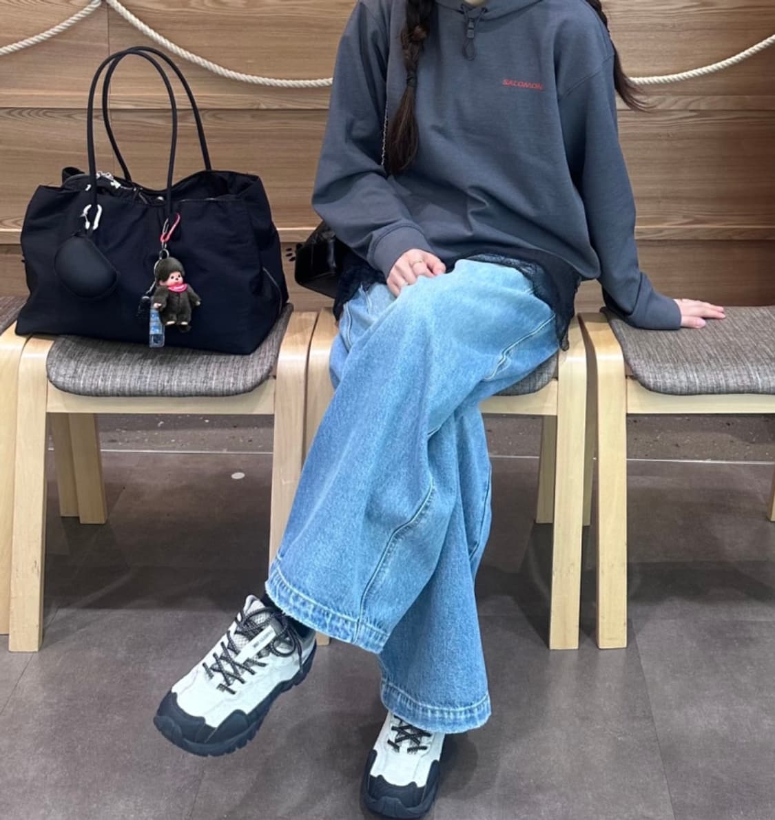 [새 상품] 살로몬 프라이머리 남녀공용 후디 m 상품이미지3