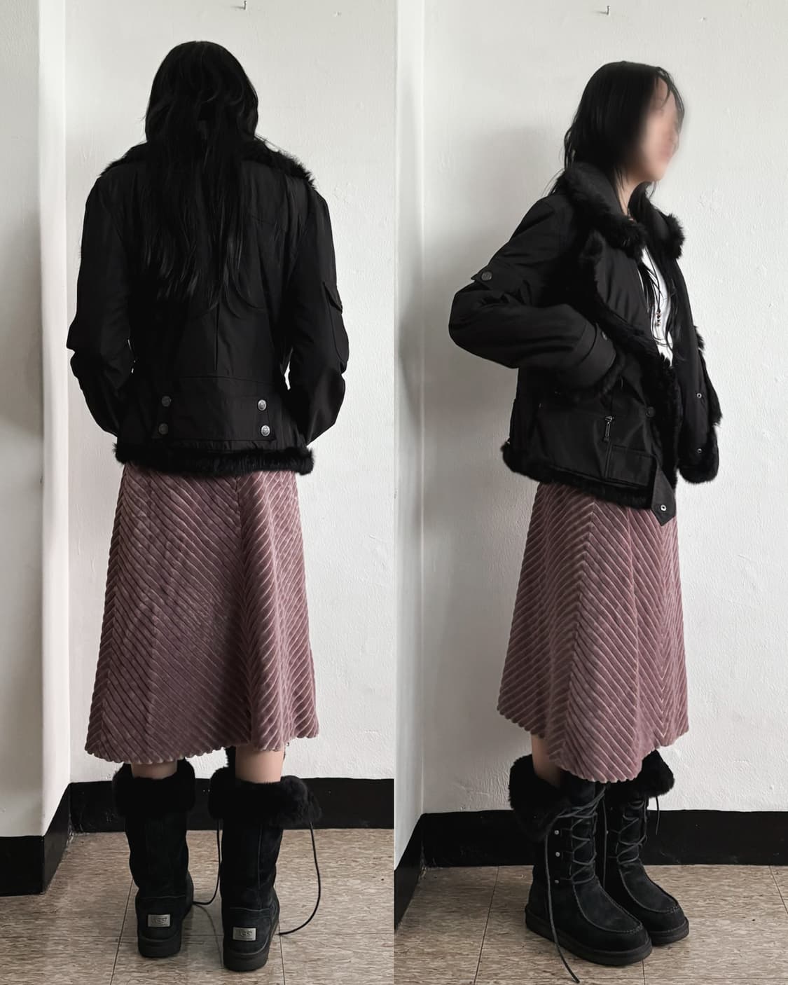 디올 asymmetric 하이넥 드레이프 나일론 자켓 상품이미지3