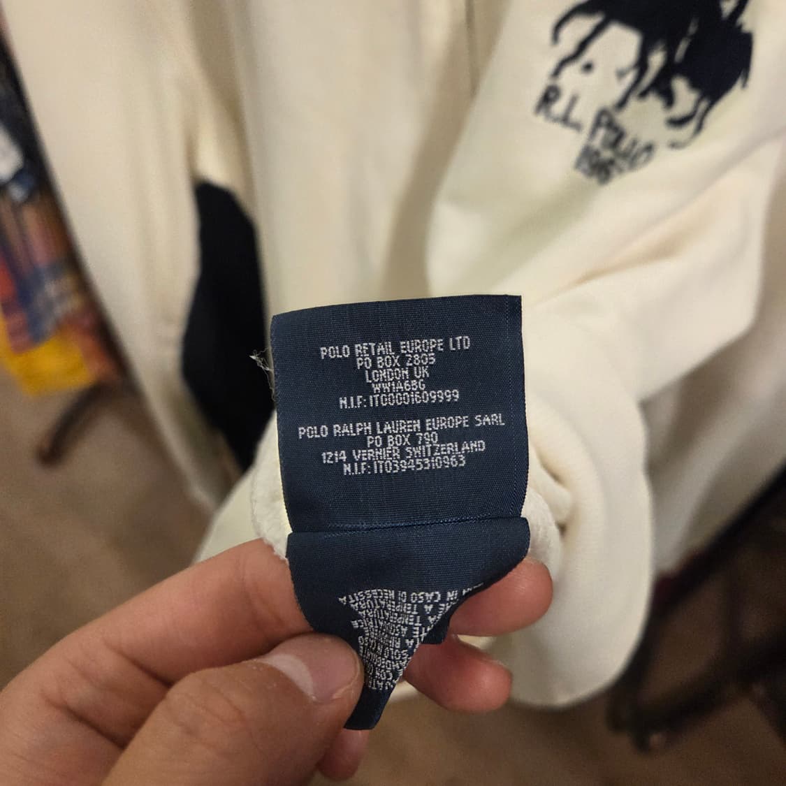 폴로 빅포니 후드집업 더블빅포니 후드집업 아이보리 화이트 m 상품이미지4
