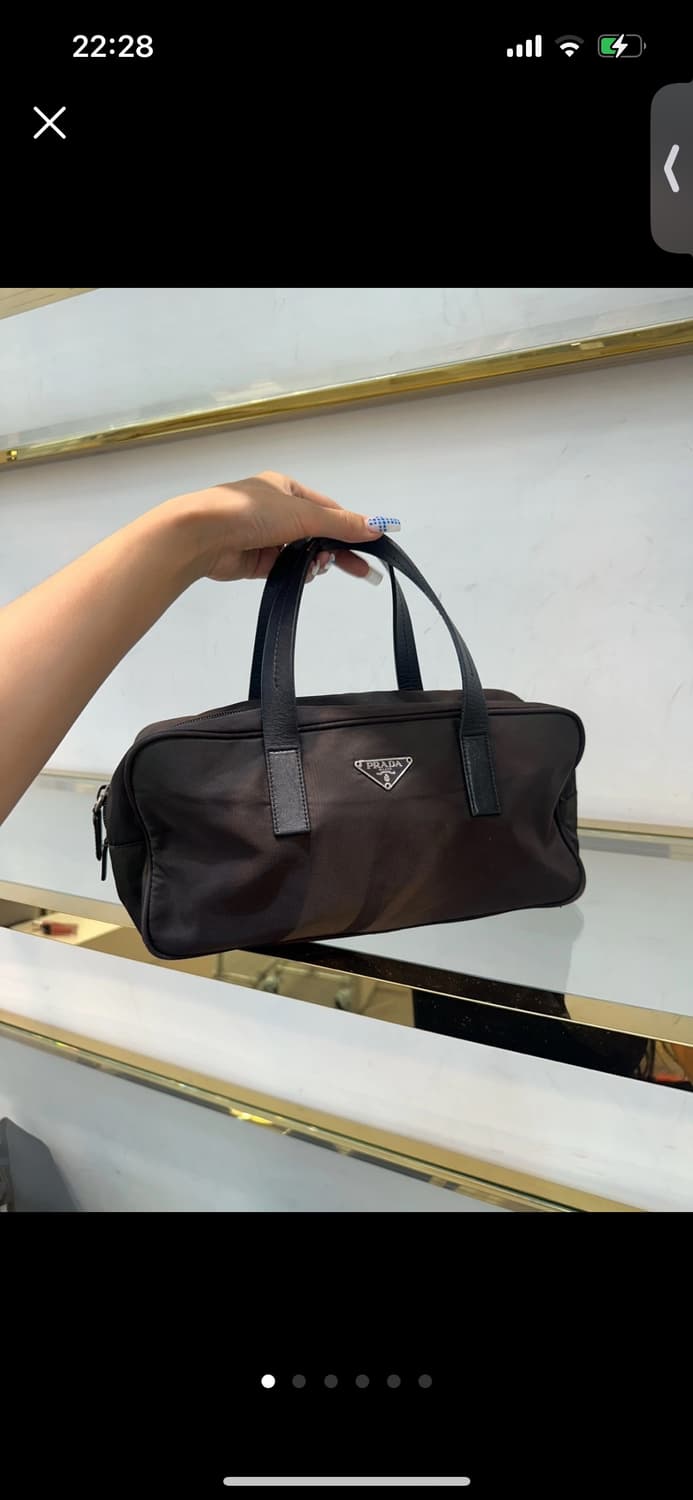 프라다 포코노 볼링백 브라운 상품이미지1