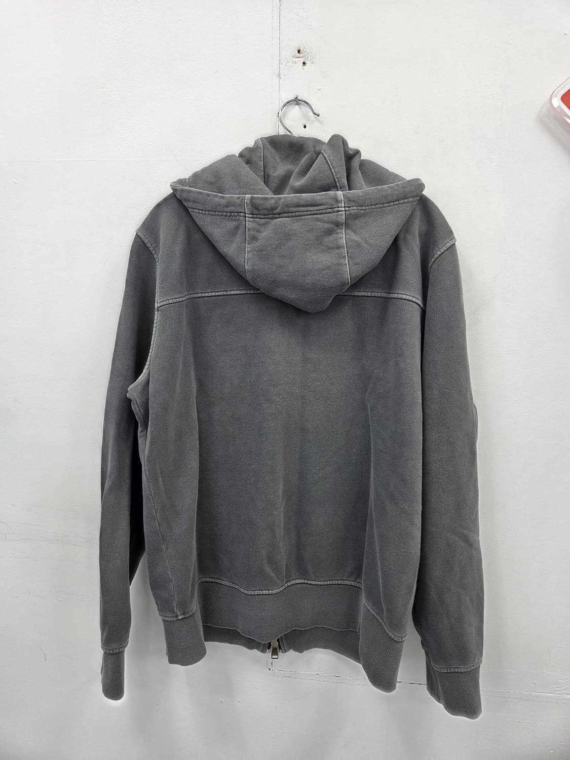 S 알레그리 빈티지 워싱 그레이 후드집업 상품이미지6