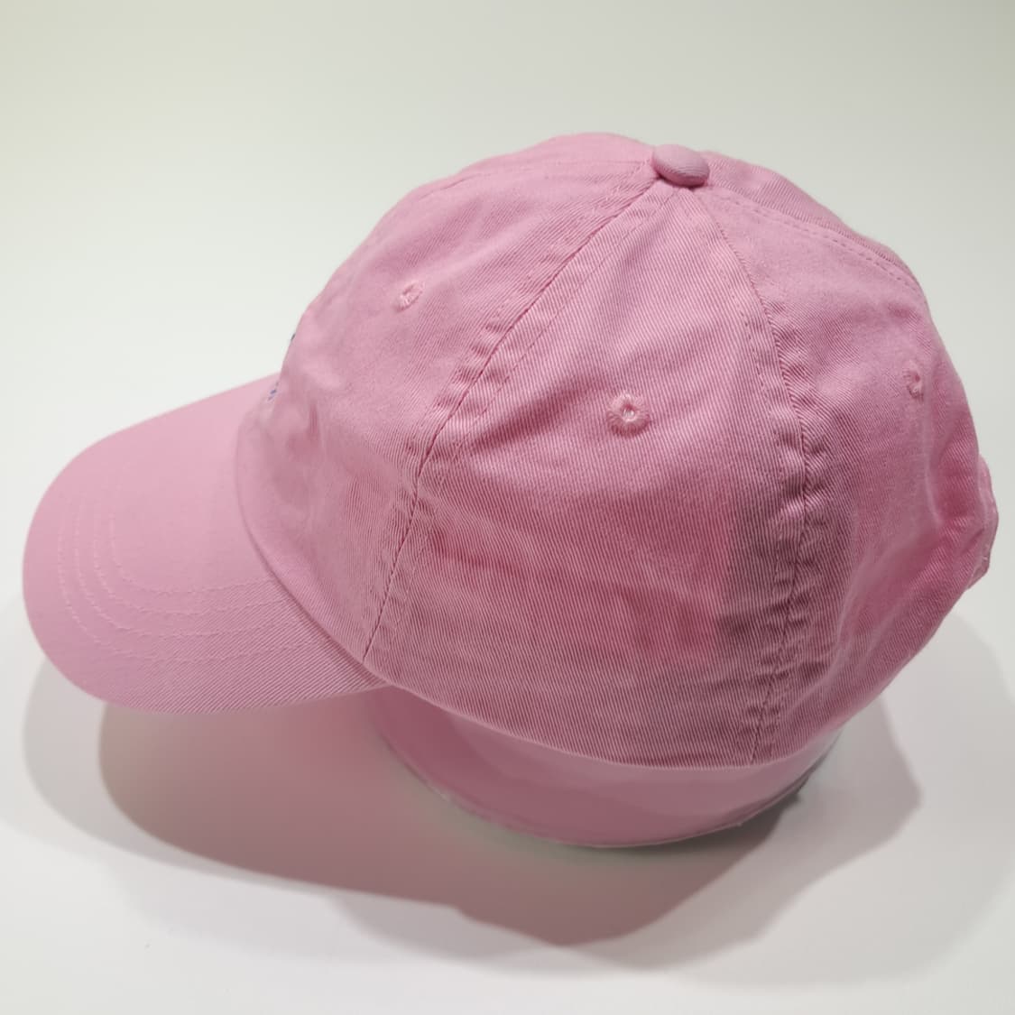 CL523 폴로 로얄 블루 포니자수 핑크 볼캡 모자 상품이미지4