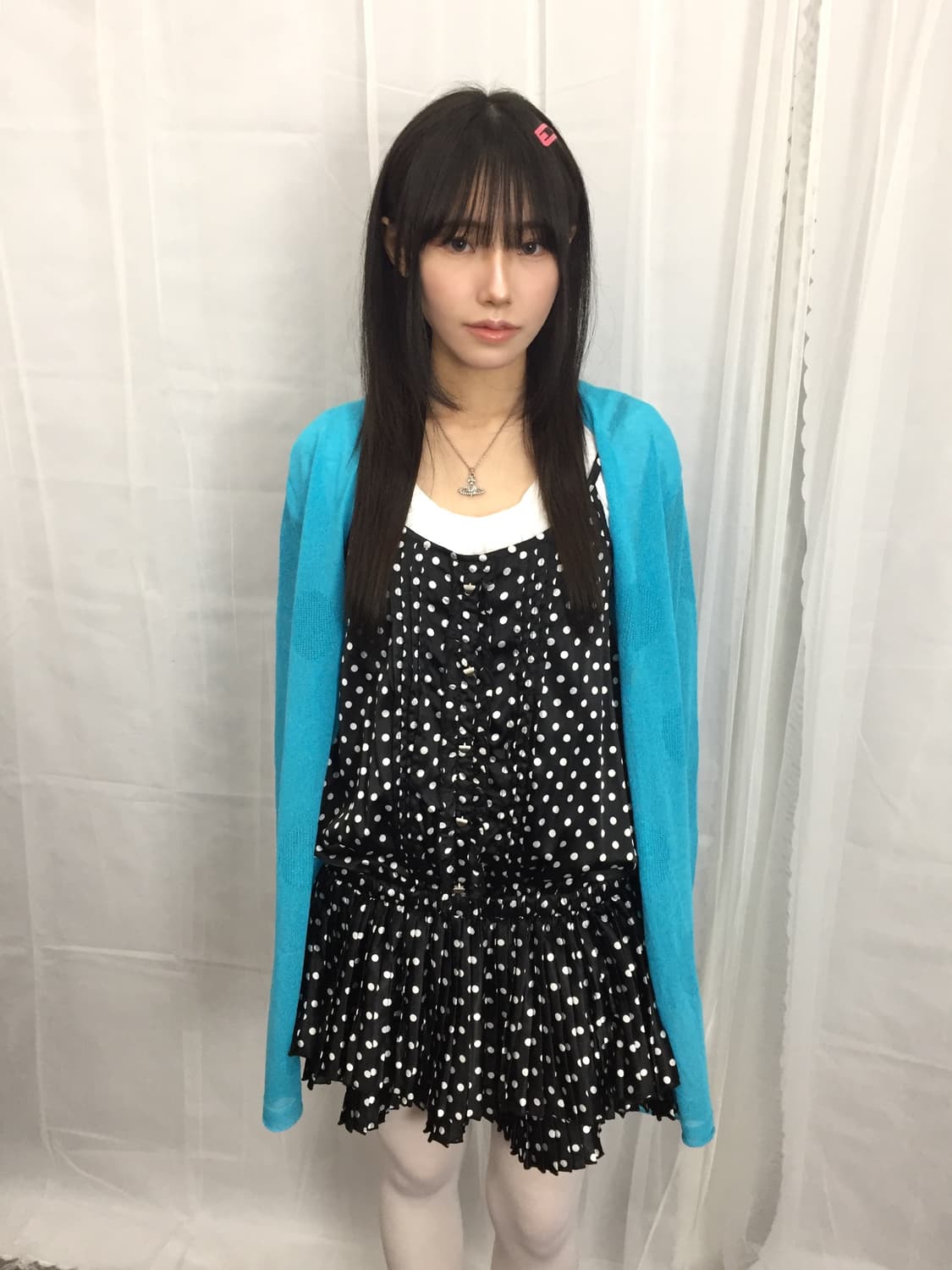 Jpn Baby Burn Black Polka Dot Mini Dress 상품이미지2
