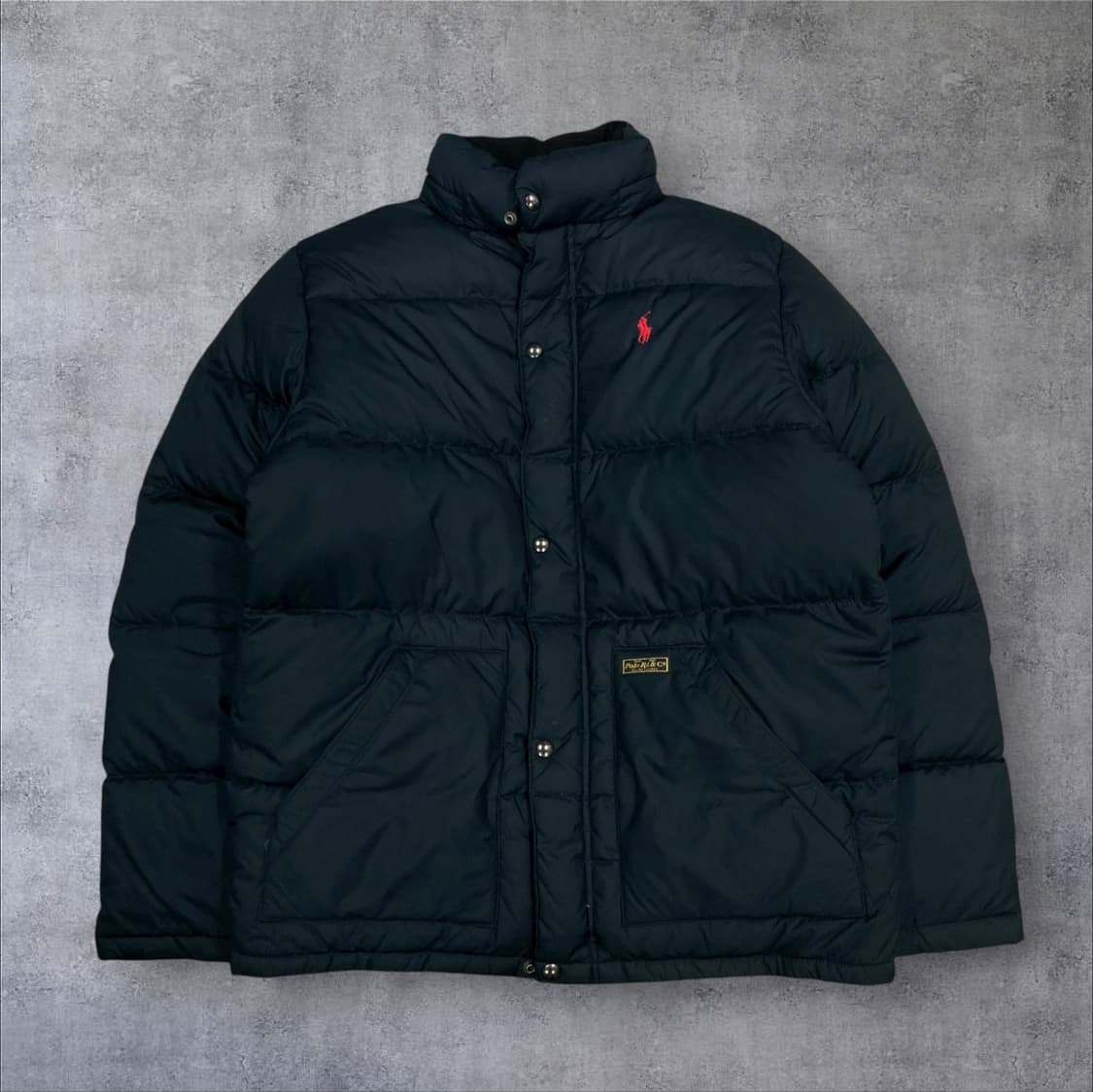 폴로 랄프 로렌 네이비 컬러 스몰 포니 덕다운 푸퍼 패딩 상품이미지1