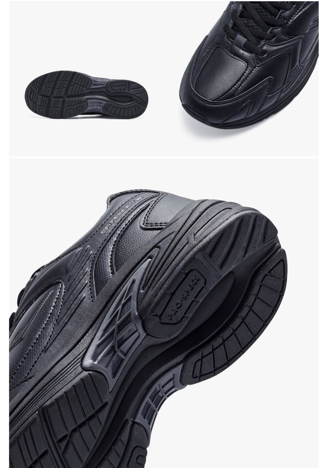 올블랙 레더 러너 상품이미지6