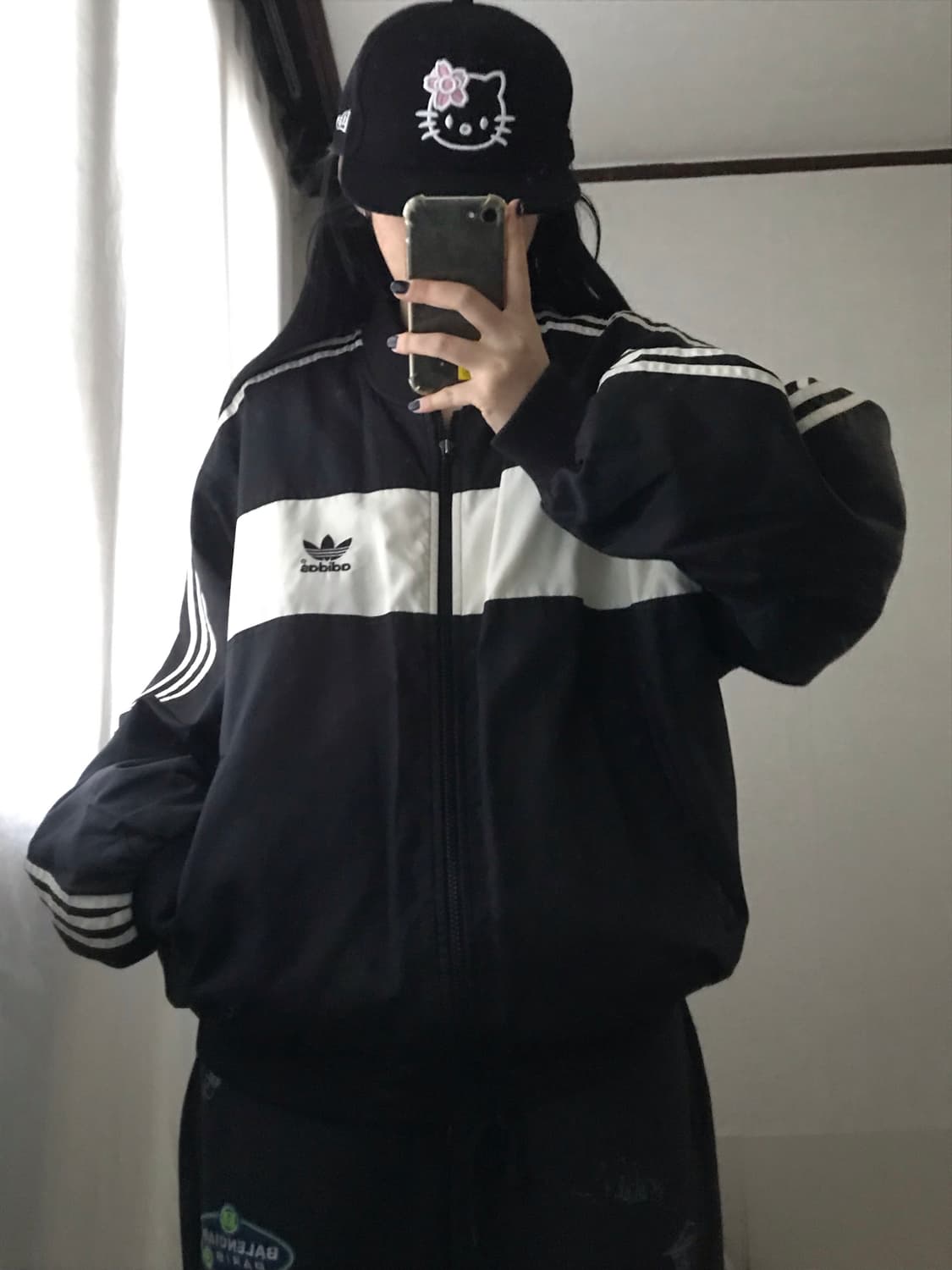 아디다스 90s 흰검 누빔패딩 상품이미지7