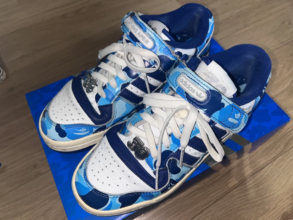 아디다스 x 베이프 포럼 84 로우 블루 카모 (255) 상품이미지1