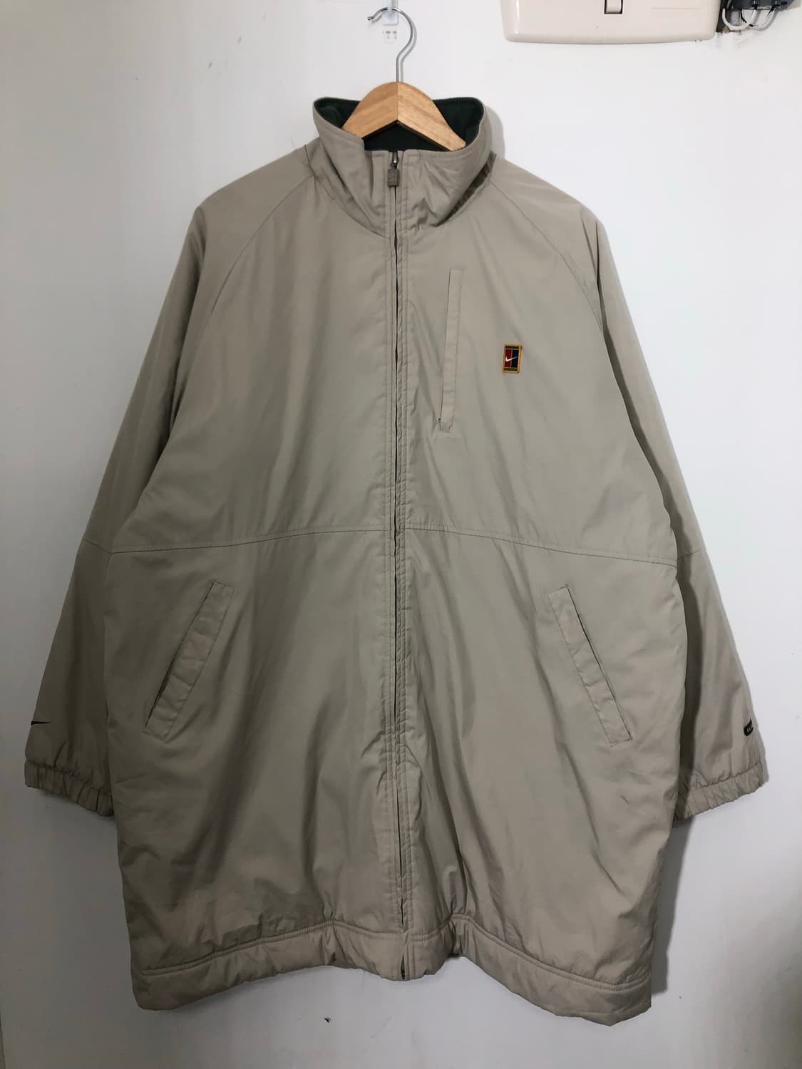 00s 나이키 테니스로고 베이지 돕바 롱패딩 Xl 상품이미지5