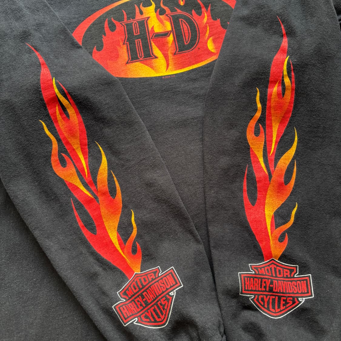 빈티지 할리데이비슨 플레임 롱슬리브 티셔츠 상품이미지4
