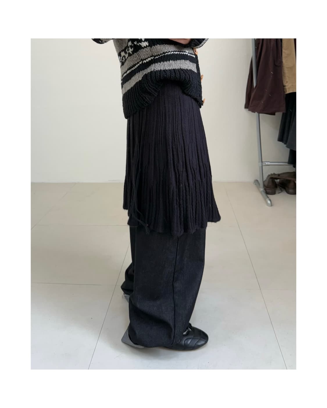 빈티지 미디 스커트 상품이미지3