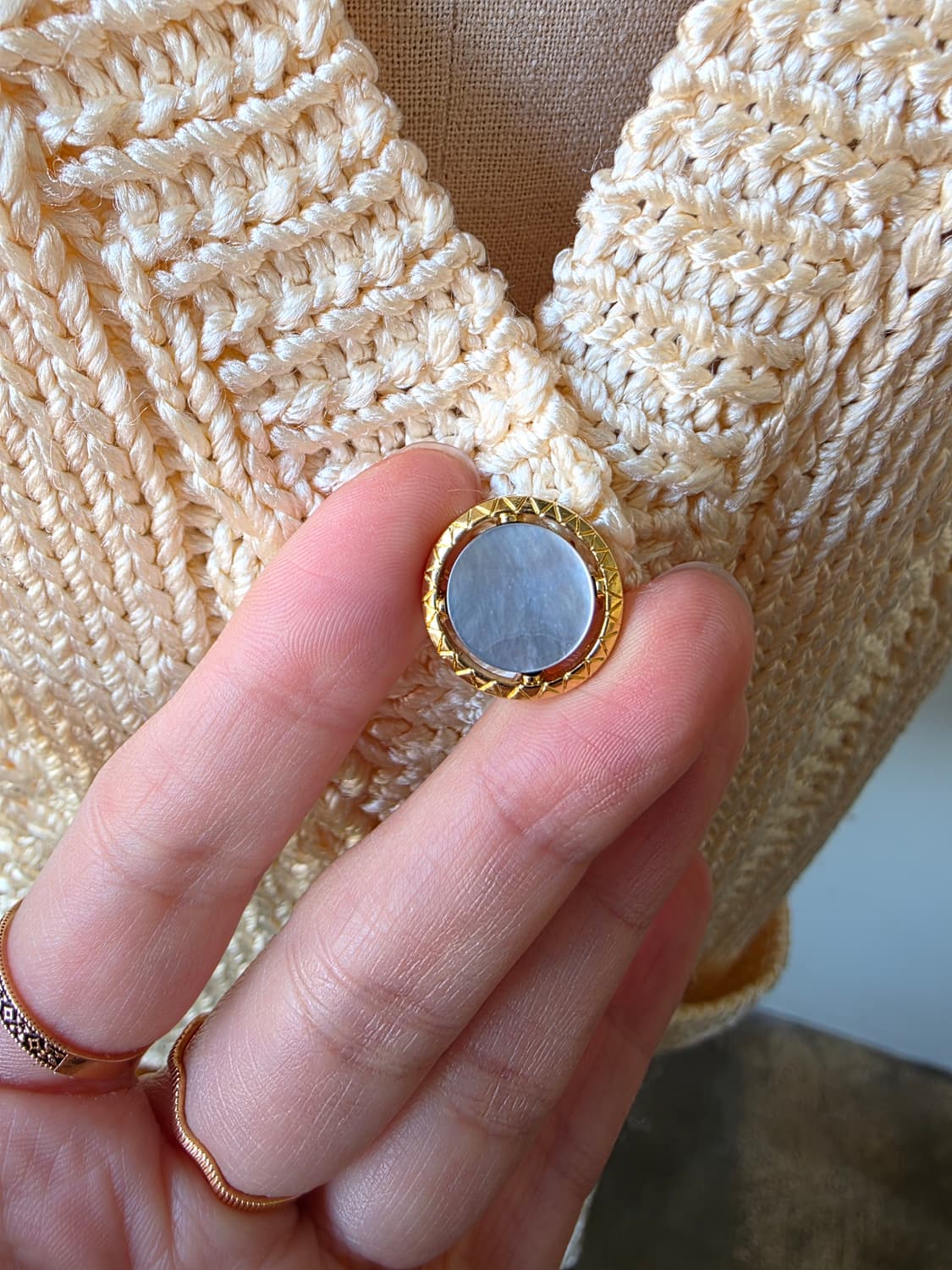 실크100 니트 가디건 상품이미지3