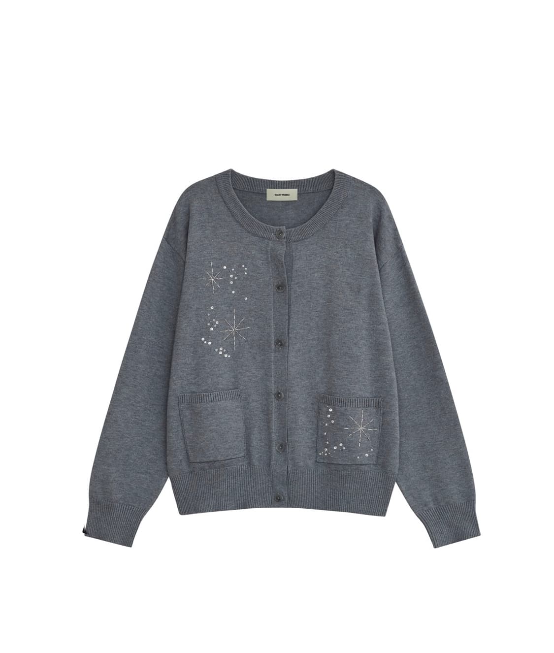 솔티페블 GLITTERING GEM CARDIGAN [GREY] 상품이미지3