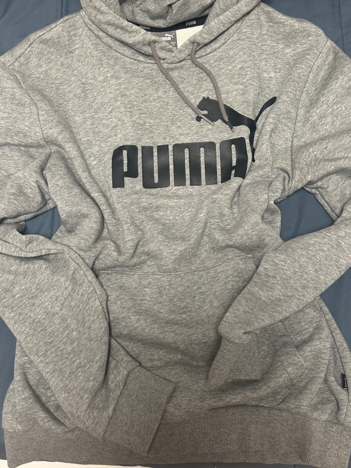 퓨마 후드티 빈티지 회색 그레이 데일리 루즈핏 상품이미지1