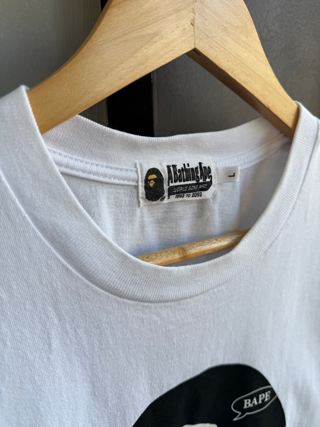 L/ 베이프 30주년 레터링 프린팅 반팔 상품이미지6