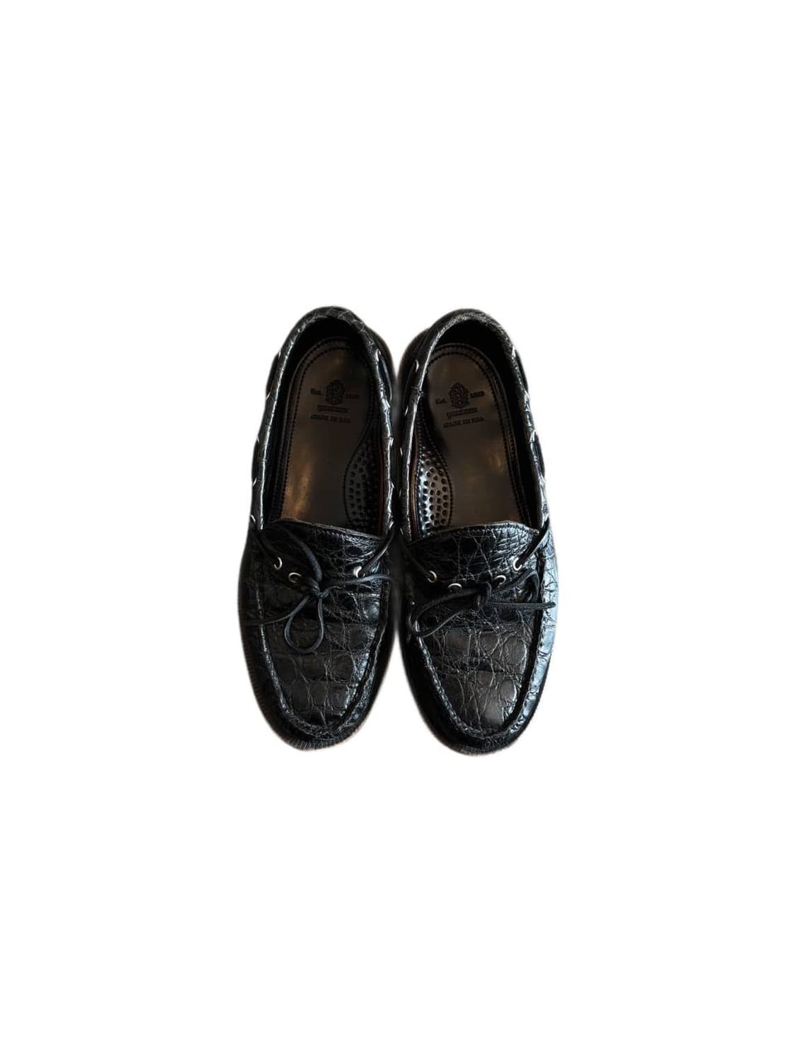 유케텐 악어가죽 보트슈즈 (260-265) 상품이미지2