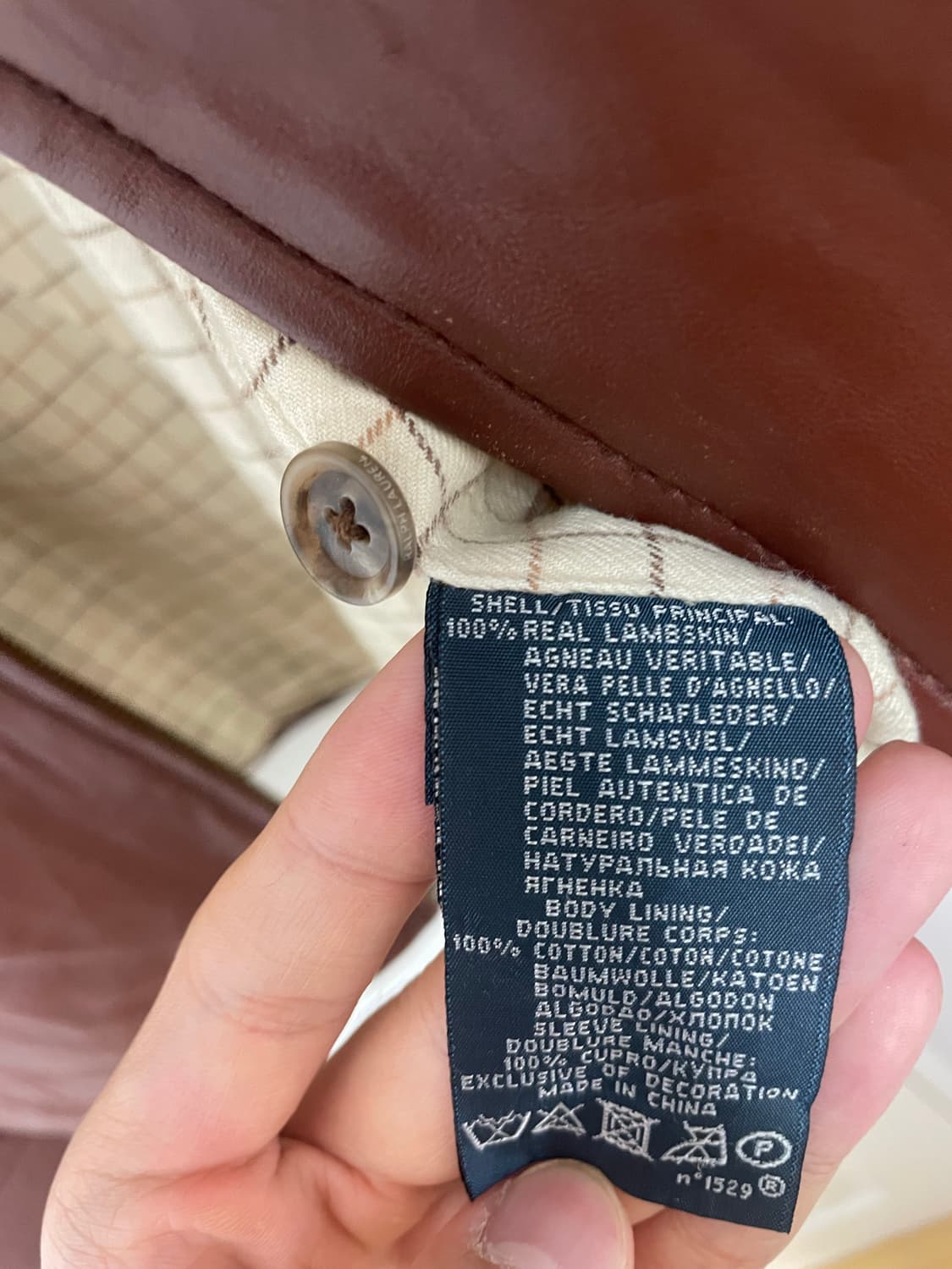 [M] 폴로 빈티지 램스킨 레더 자켓 상품이미지7
