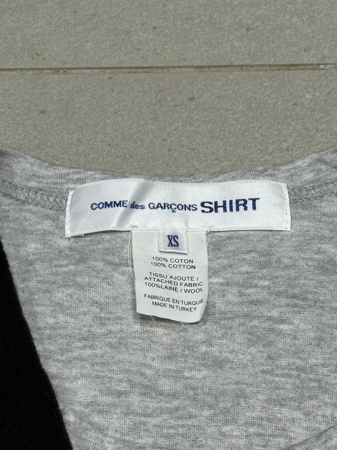 꼼데가르송 아카이브 실제 가디건 봉합 롱슬리브 티셔츠 상품이미지4