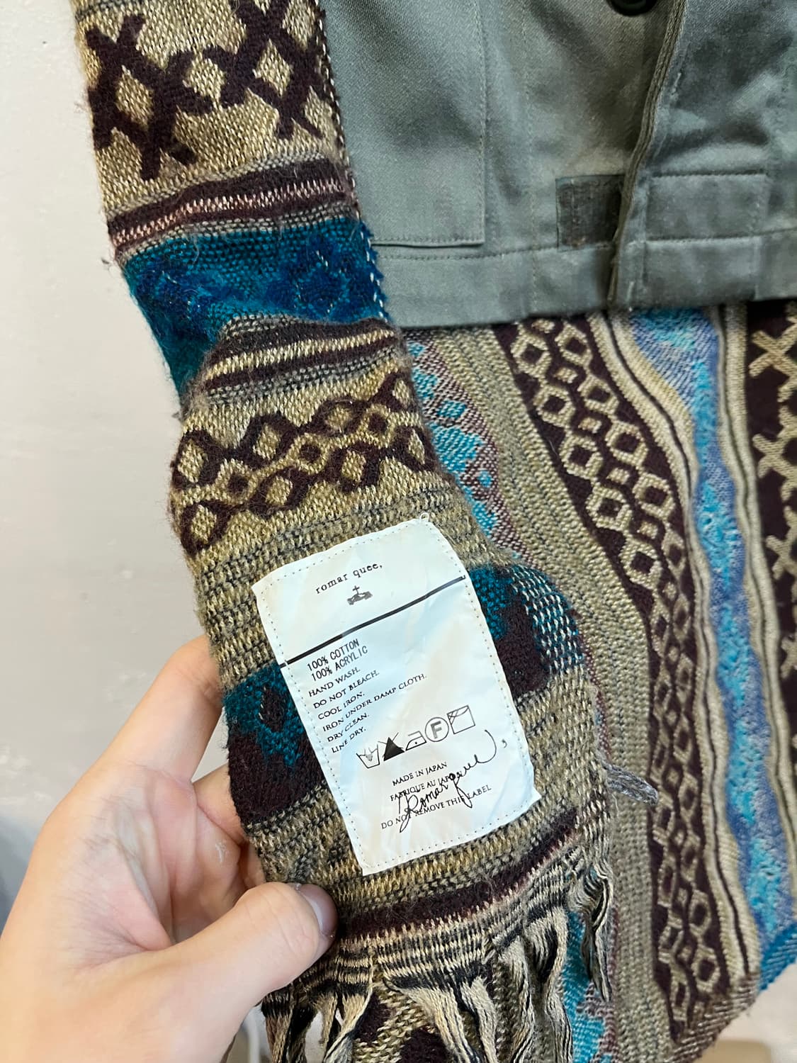 romar quee 밀리터리 에스닉 케이프 Made in JAPAN  상품이미지7