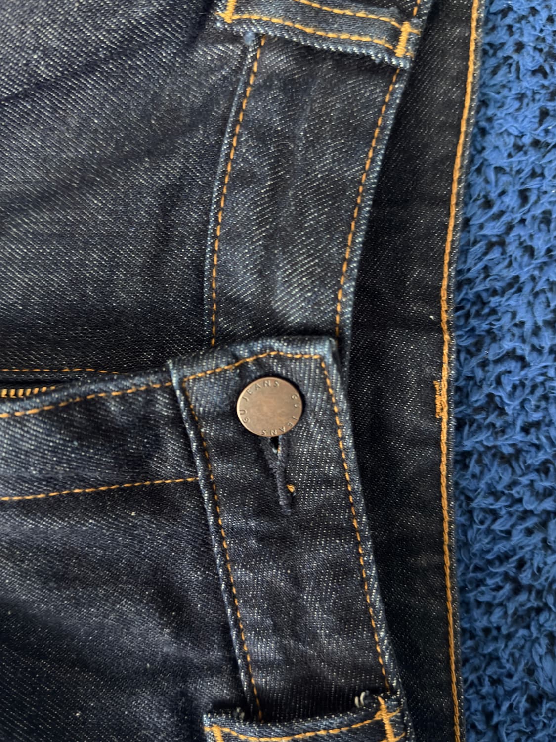 Uniqlo GU 데님 플리츠 트라우저 상품이미지4