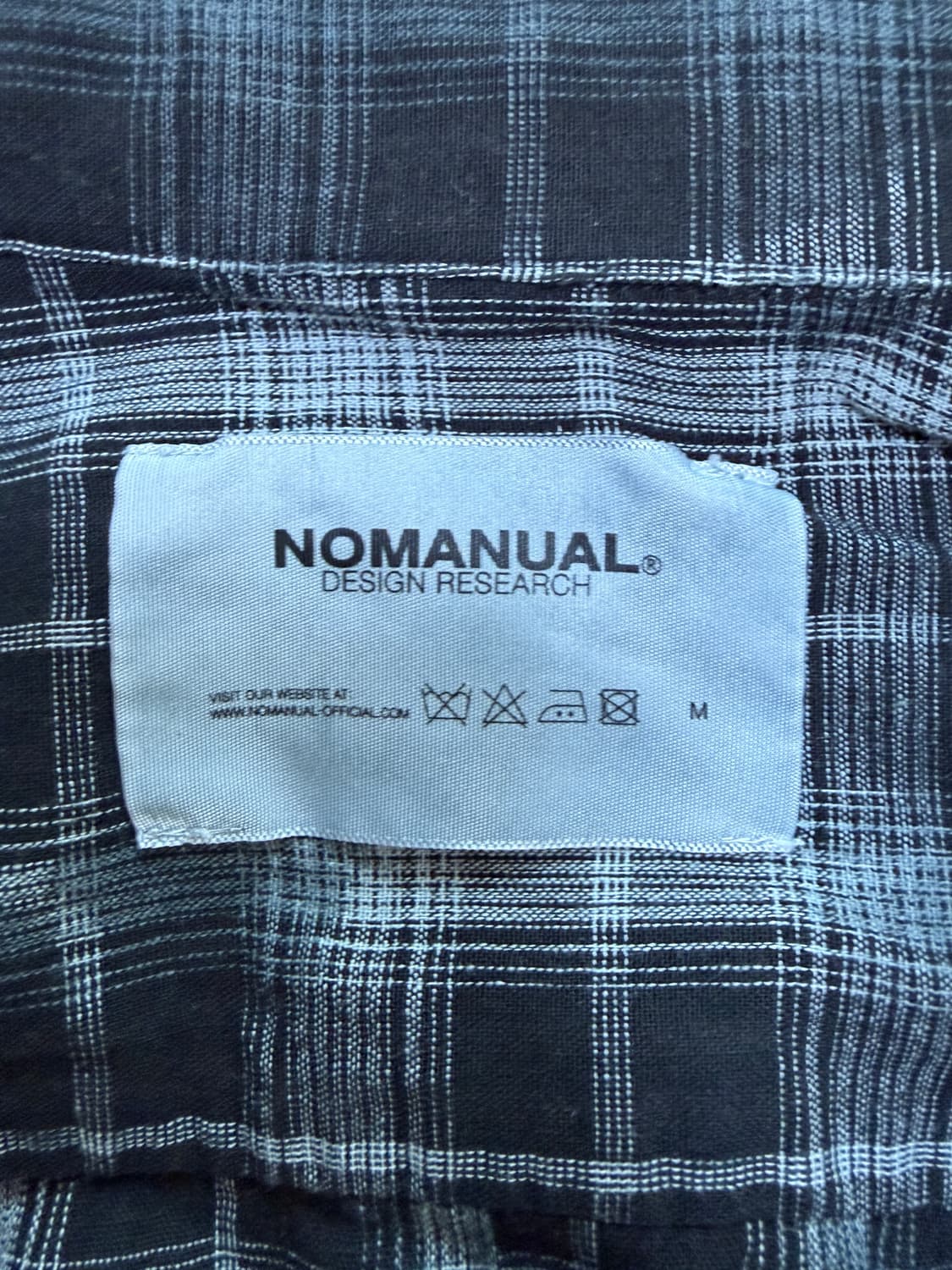 노매뉴얼 FLANNEL CHECK SHIRT - BLACK 상품이미지3