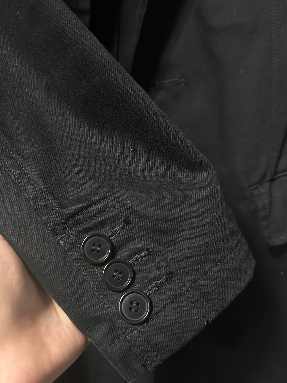 꼼데가르송 블랙 코트 M 상품이미지4