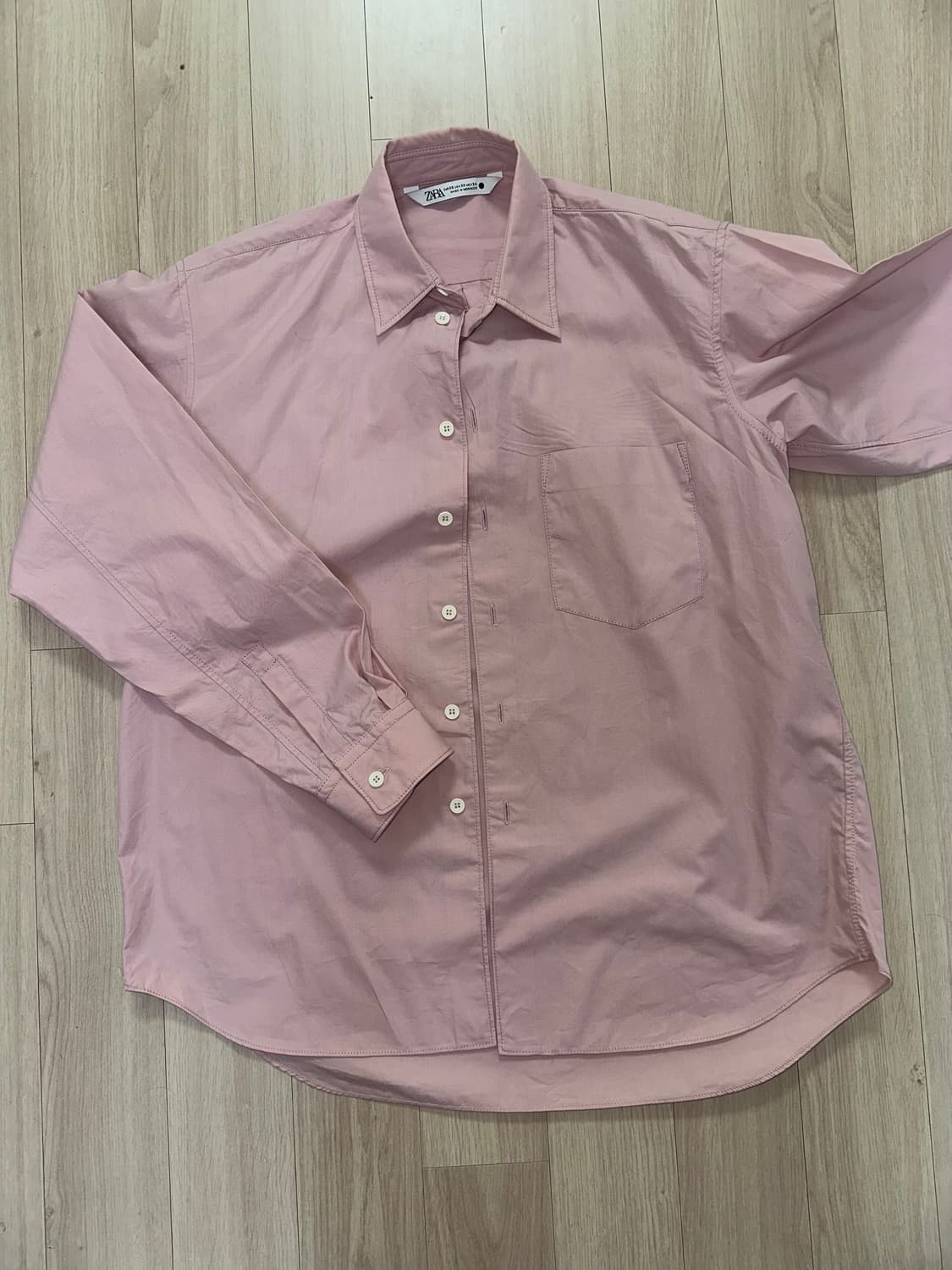 자라 여성 핑크 셔츠 상품이미지1