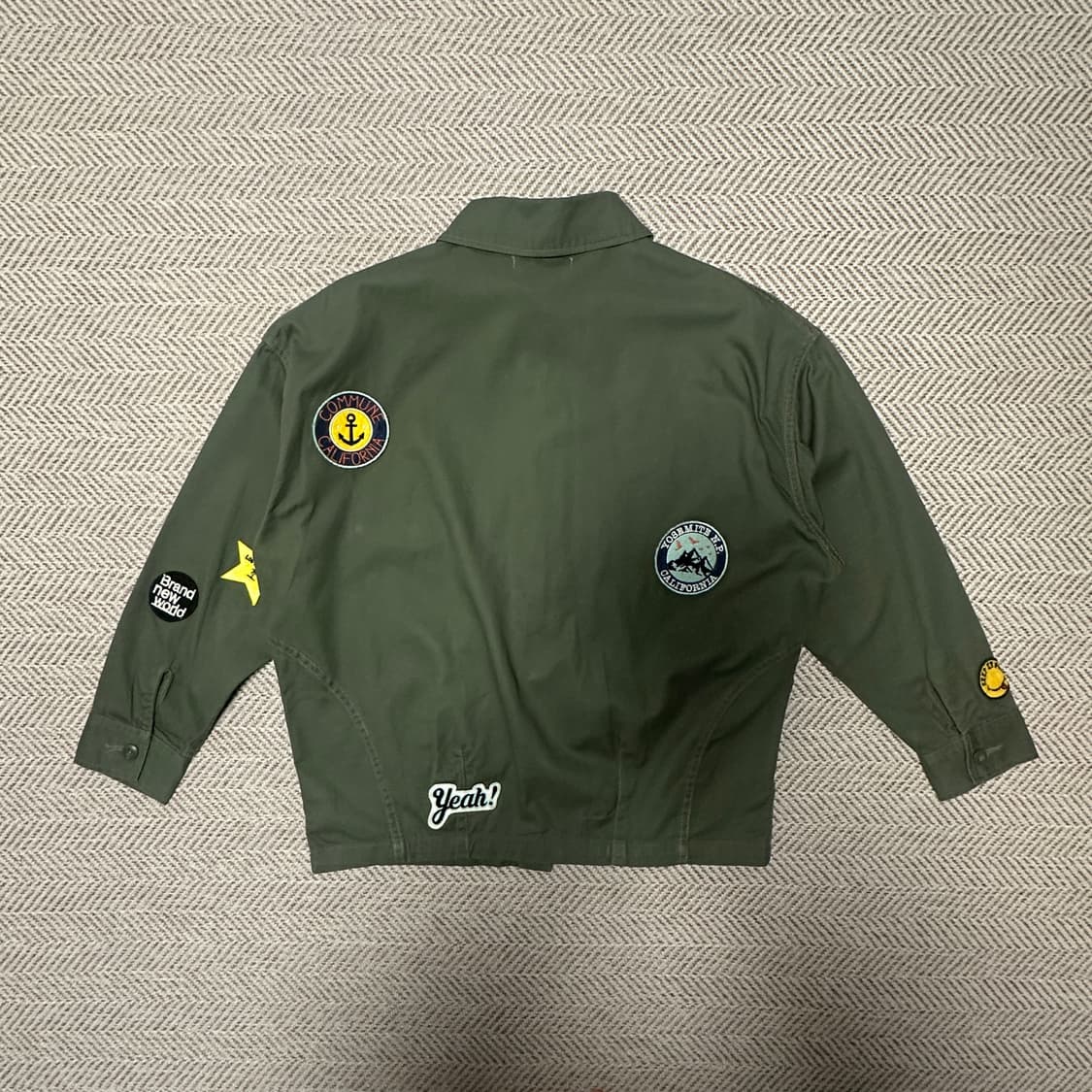 BACK NUMBER patch work military jacket 상품이미지2