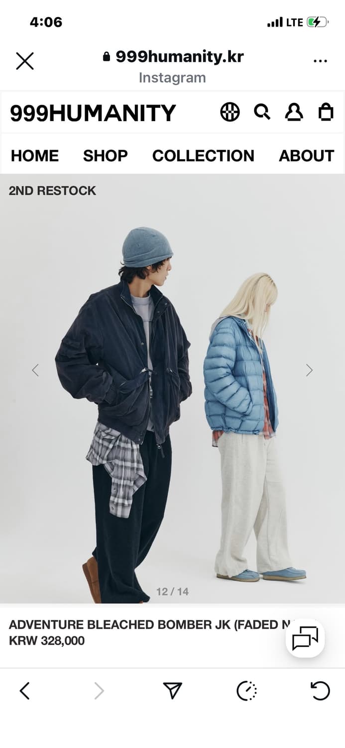 999휴머니티 봄버자켓 새상품 상품이미지5