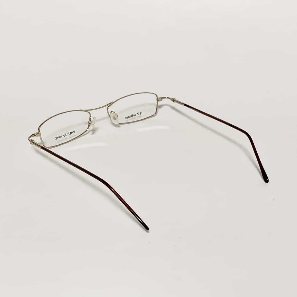 994 데드스탁 빈티지 안경테 풀메탈 골드 직사각형 남녀공용 픽키 상품이미지6