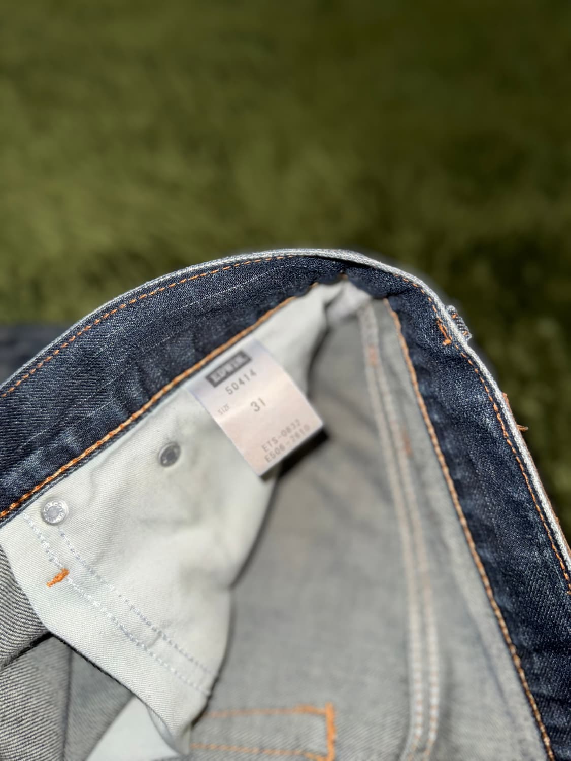 [31] EDWIN 에드윈 504 레더탭 MADE IN JAPAN 데님 상품이미지4