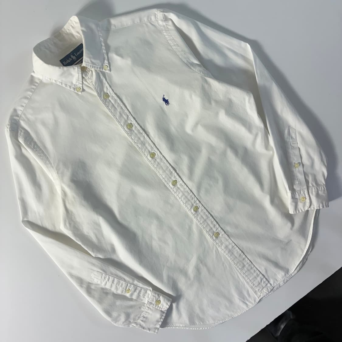 Polo 폴로 랄프로렌 화이트 솔리드 셔츠 상품이미지3