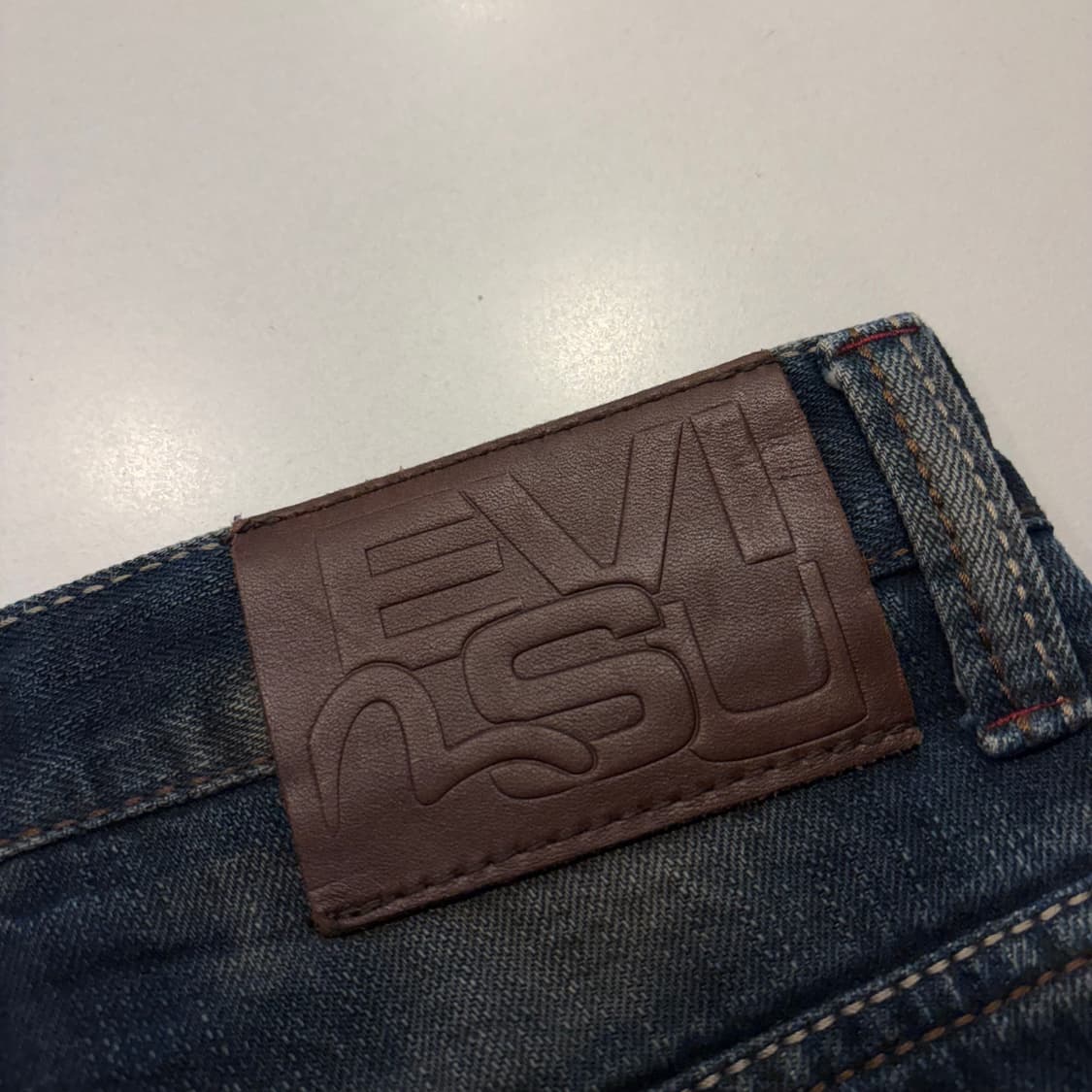 [30] 11s 에비수 포켓 로고 데님 청바지 팬츠 C751 상품이미지6